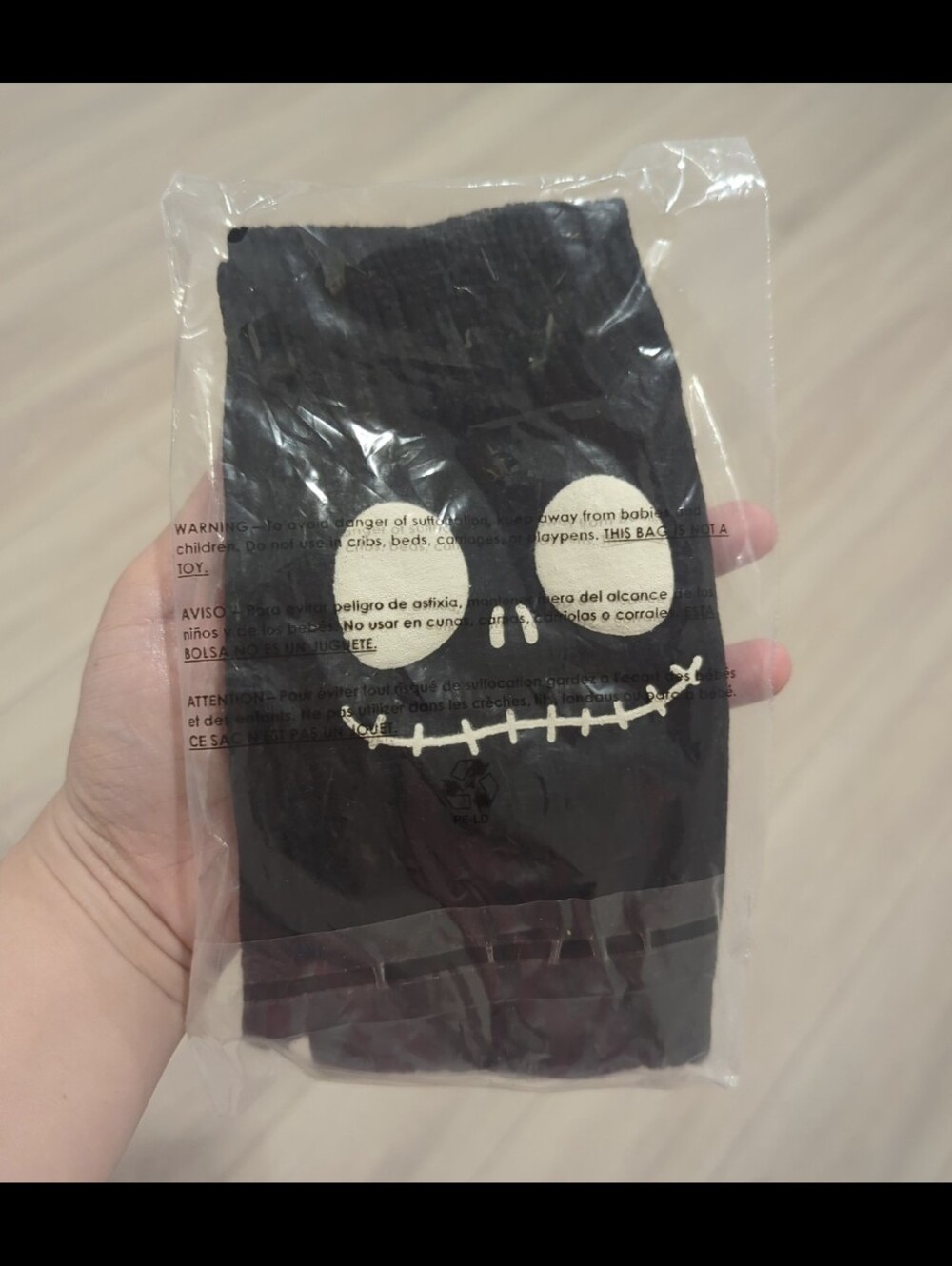 Glow in the dark Jack skellington Fingerless Gloves